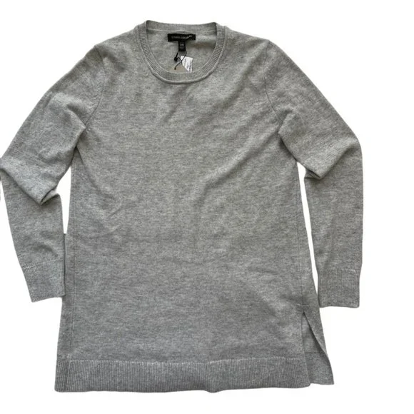 Banana Republic Cashmere Blend Tunic Gray Sweater - Picture 3 of 10